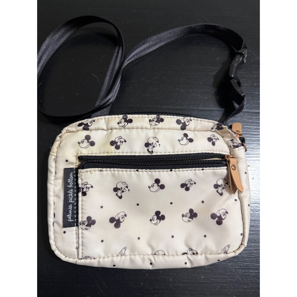 Petunia Pickle Bottom Mickey Mouse belt bag Cream Black Polka Dot Disney